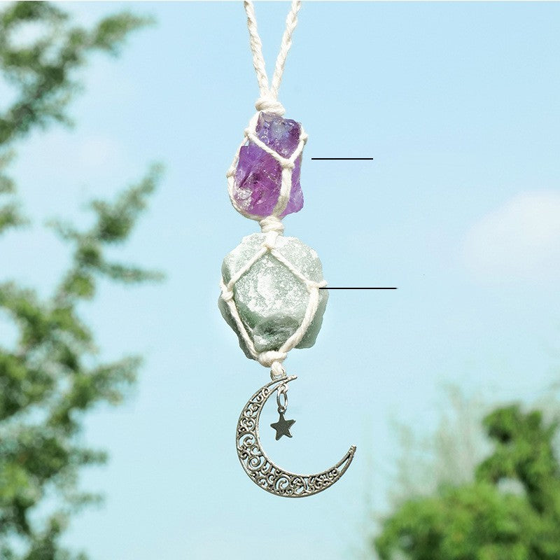 Celestial Crescent Hanging Charm