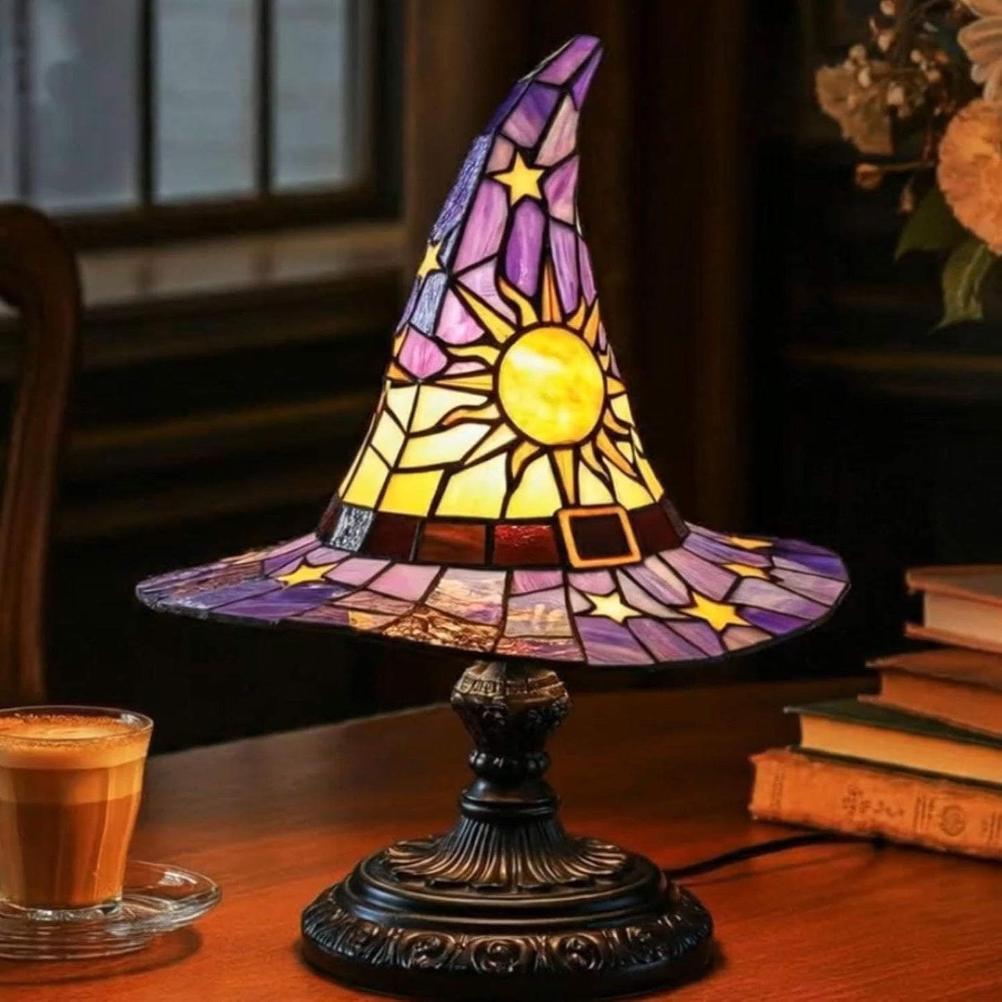 Mystic Sunburst Witch Hat Lamp