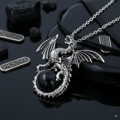 Dragon Sentinel Orb Necklace