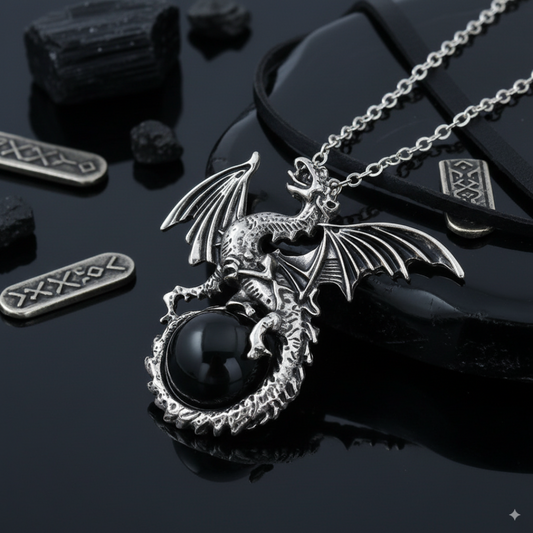 Dragon Sentinel Orb Necklace