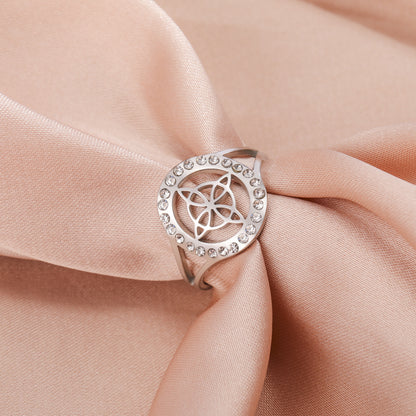 Enchanted Witch's Knot Sacred Circle Ring