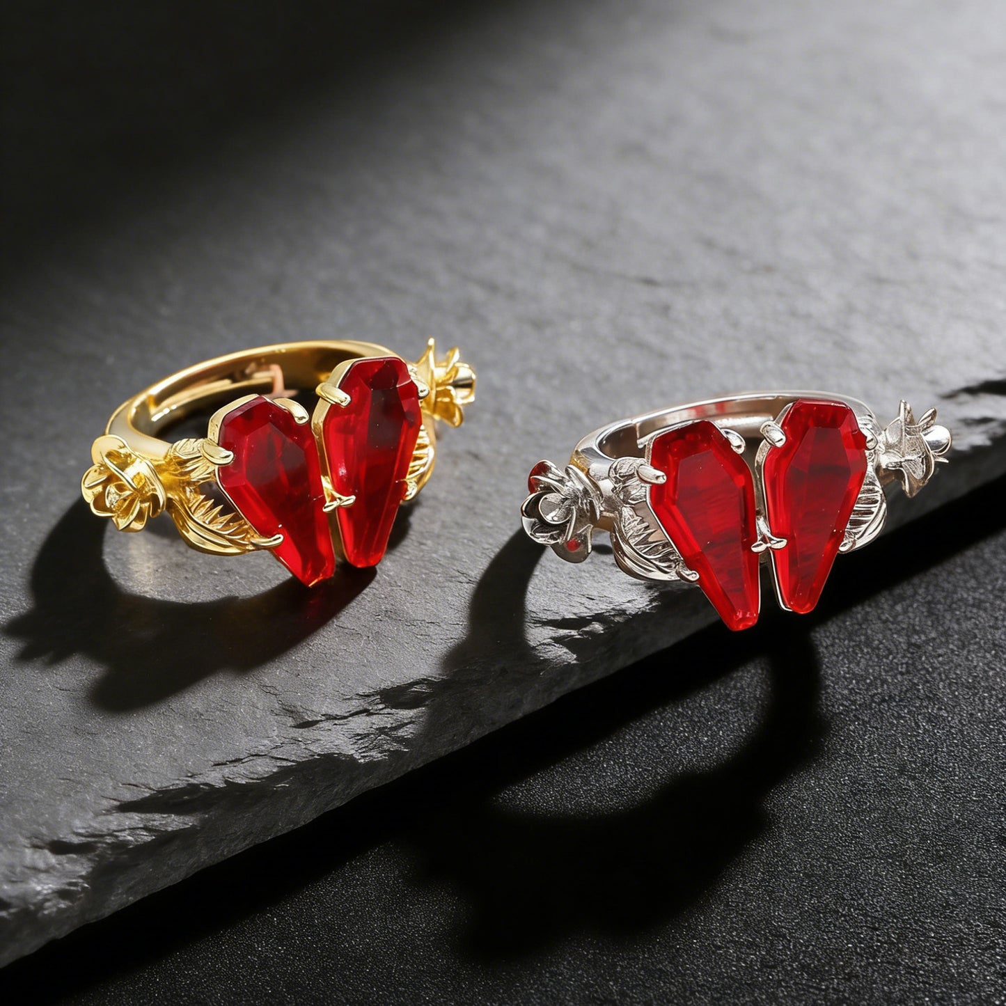 Sacred Twin Coffin Ring