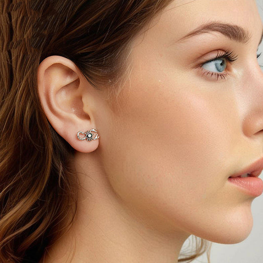 Scorpion’s Embrace Crystal Earrings