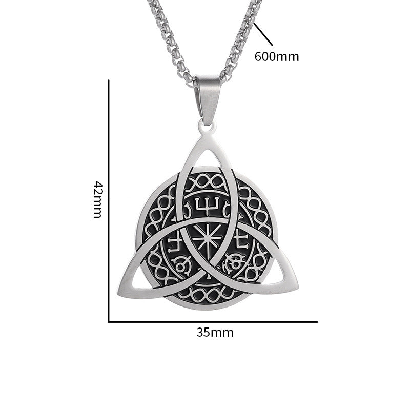 Norse Compass Triquetra Necklace