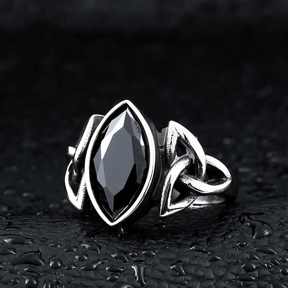 Mystic Triquetra Crystal Ring