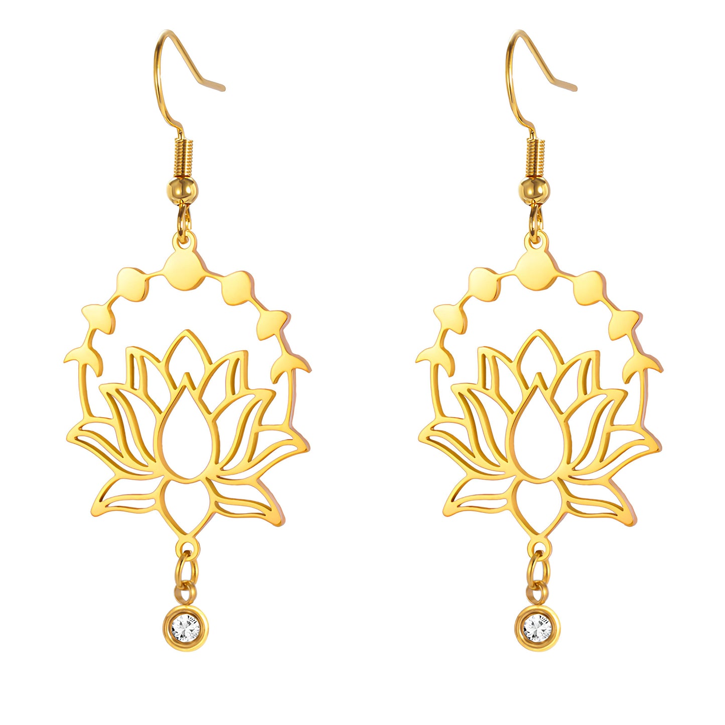 Lotus Radiance Bloom Earrings