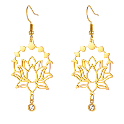 Lotus Radiance Bloom Earrings