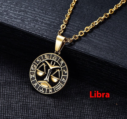 Ethereal Zodiac Wheel Necklace