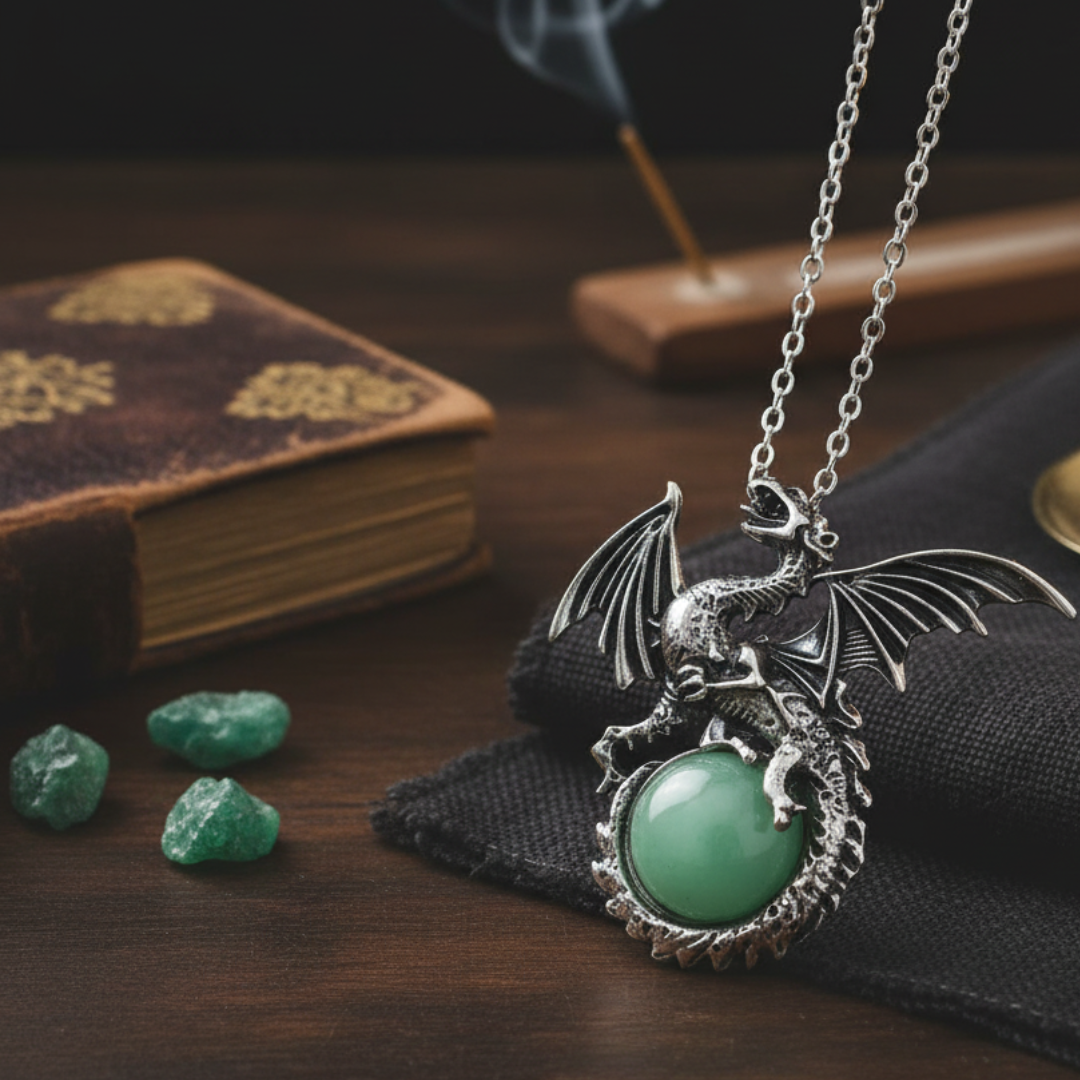 Dragon Sentinel Orb Necklace