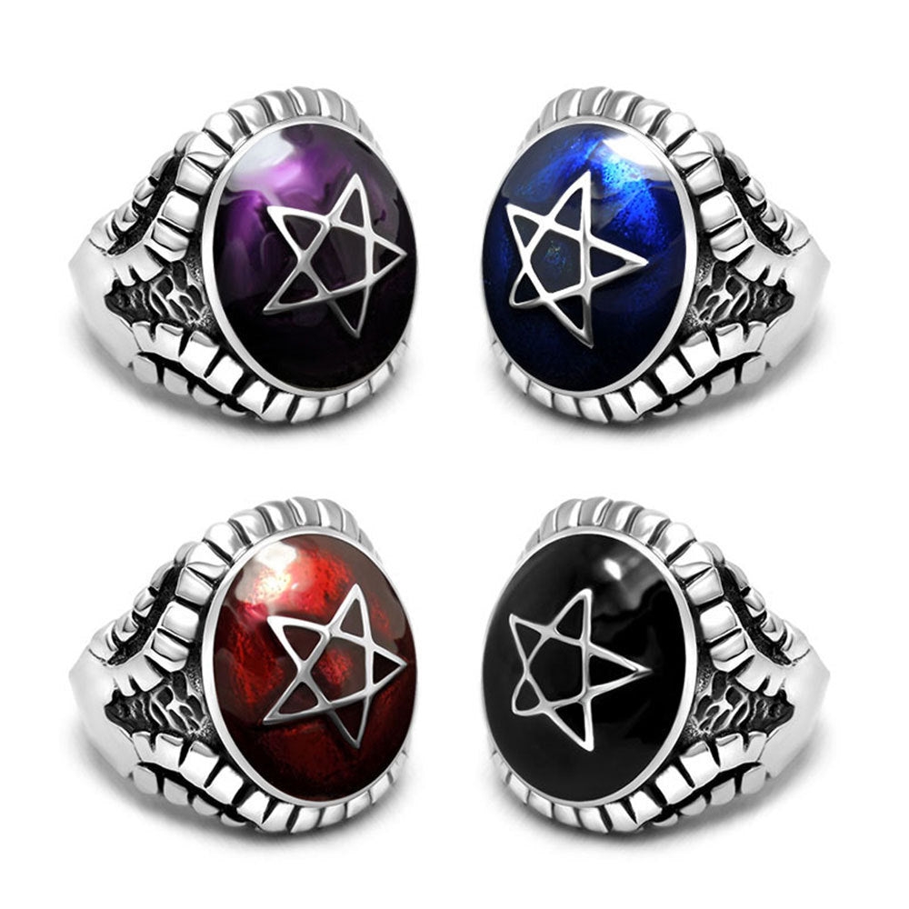 Witch's Elemental Pentacle Ring