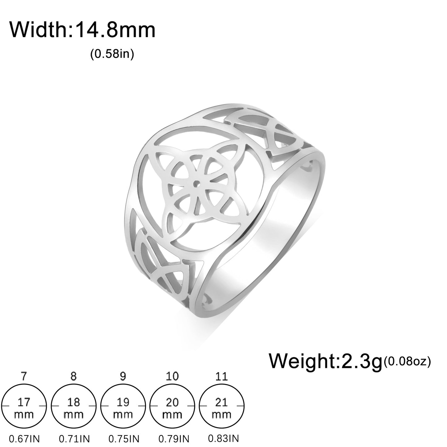 Circle of the Witches Knot Ring