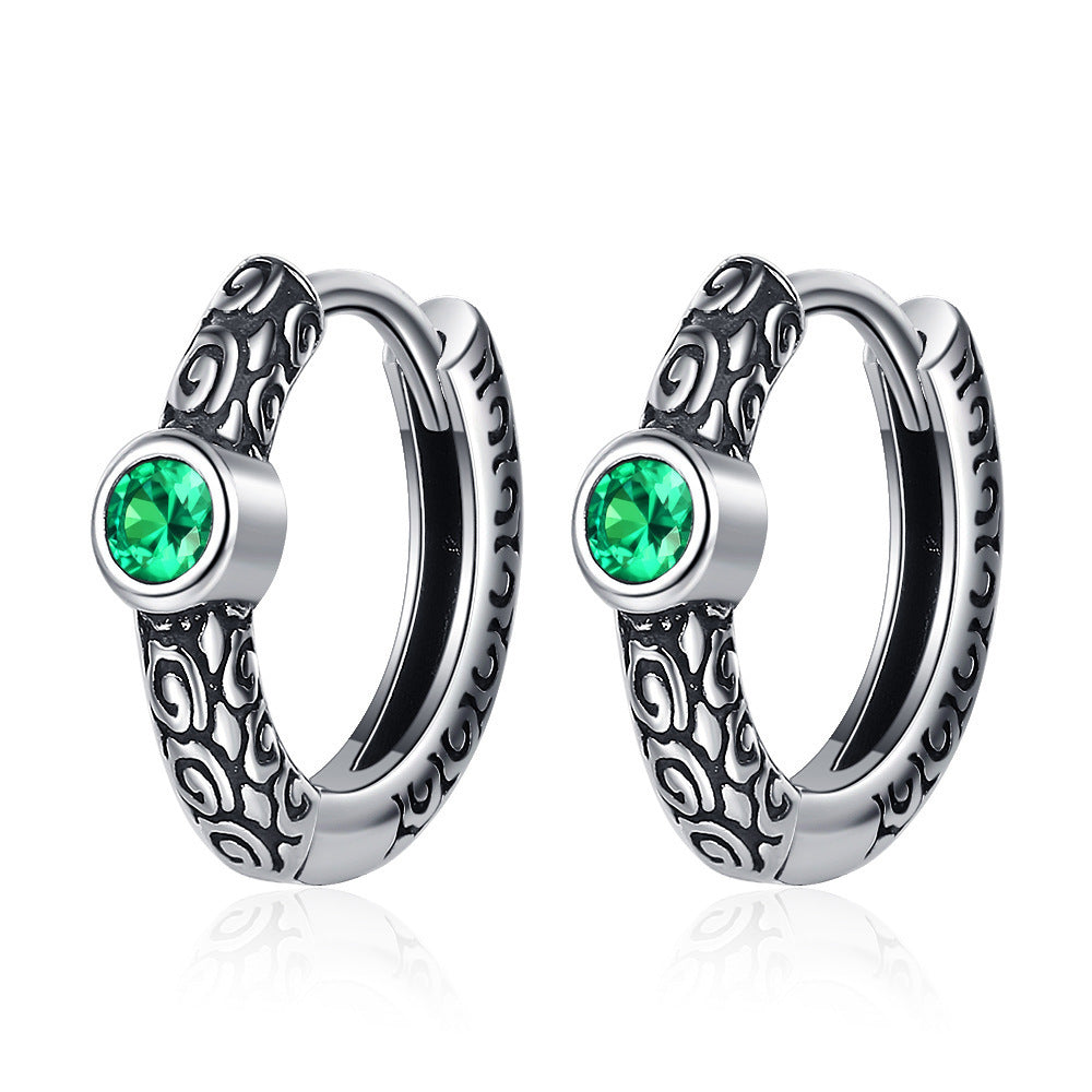 Celtic Spirit Zircon Green Earrings