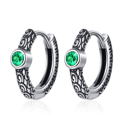 Celtic Spirit Zircon Green Earrings