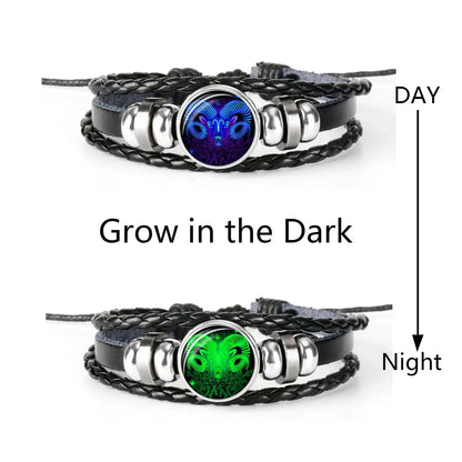 Glow in the Dark Zodiac Bracelet