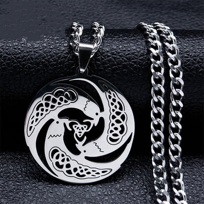 Sacred Ravens Trinity Necklace