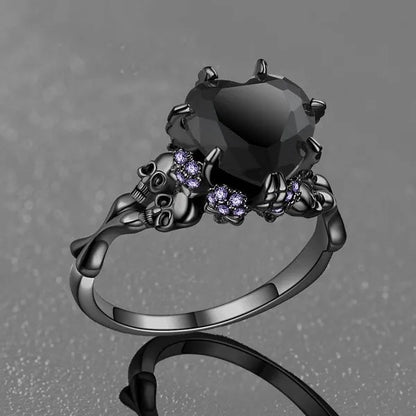 Eternal Love Skull Ring