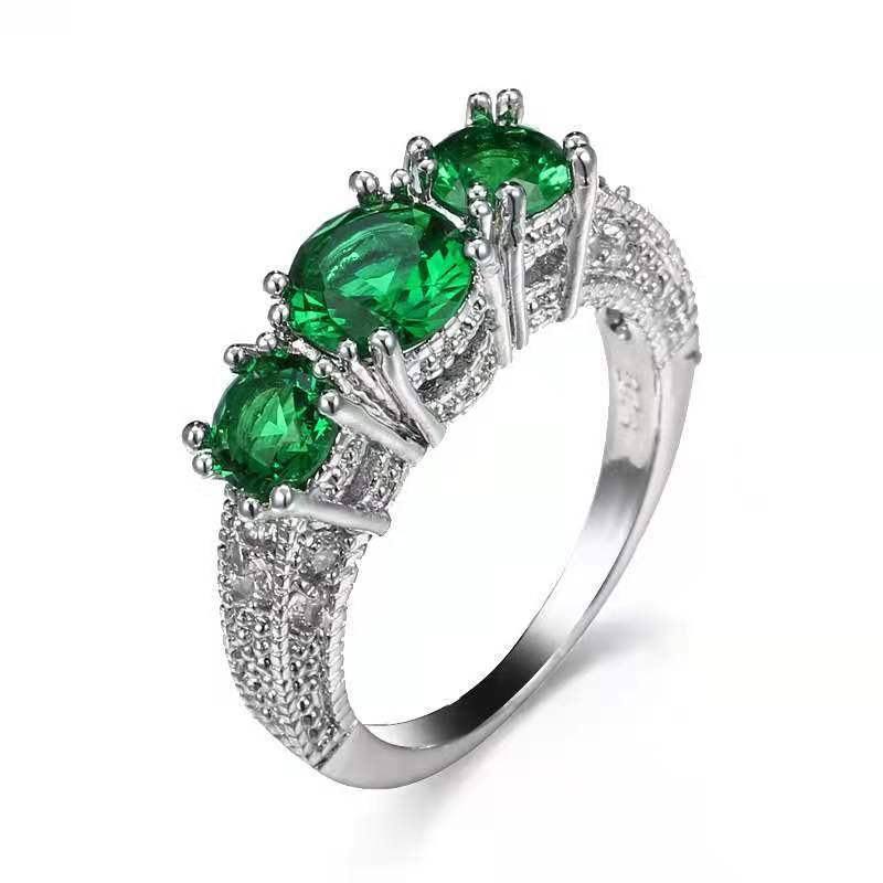 Triple Blessing Crystal Ring