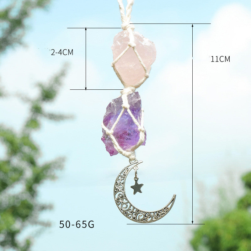 Celestial Crescent Hanging Charm