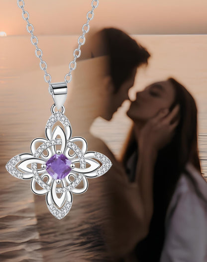 Amethyst Blossom Goddess Necklace