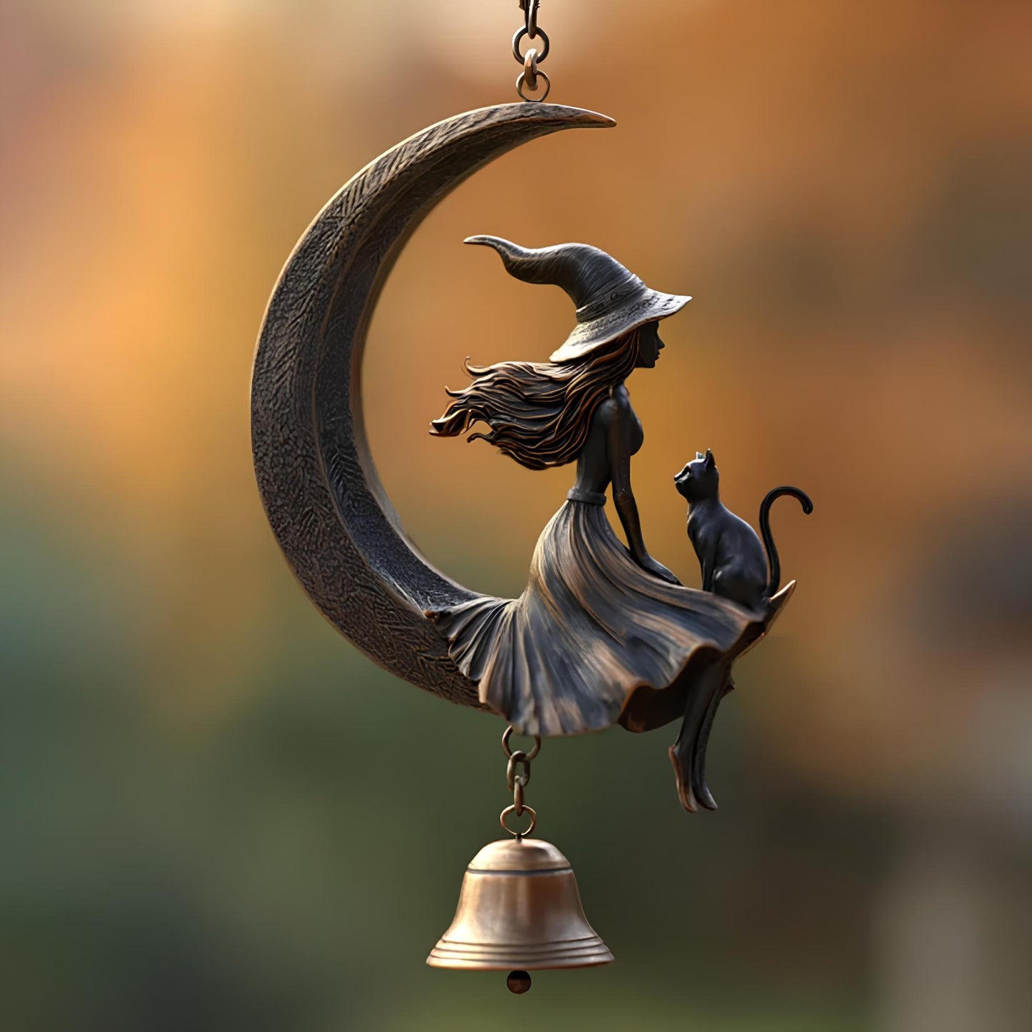 Mystic Moon Witch Bell