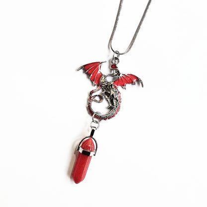 Glowing Dragon Crystal Necklace