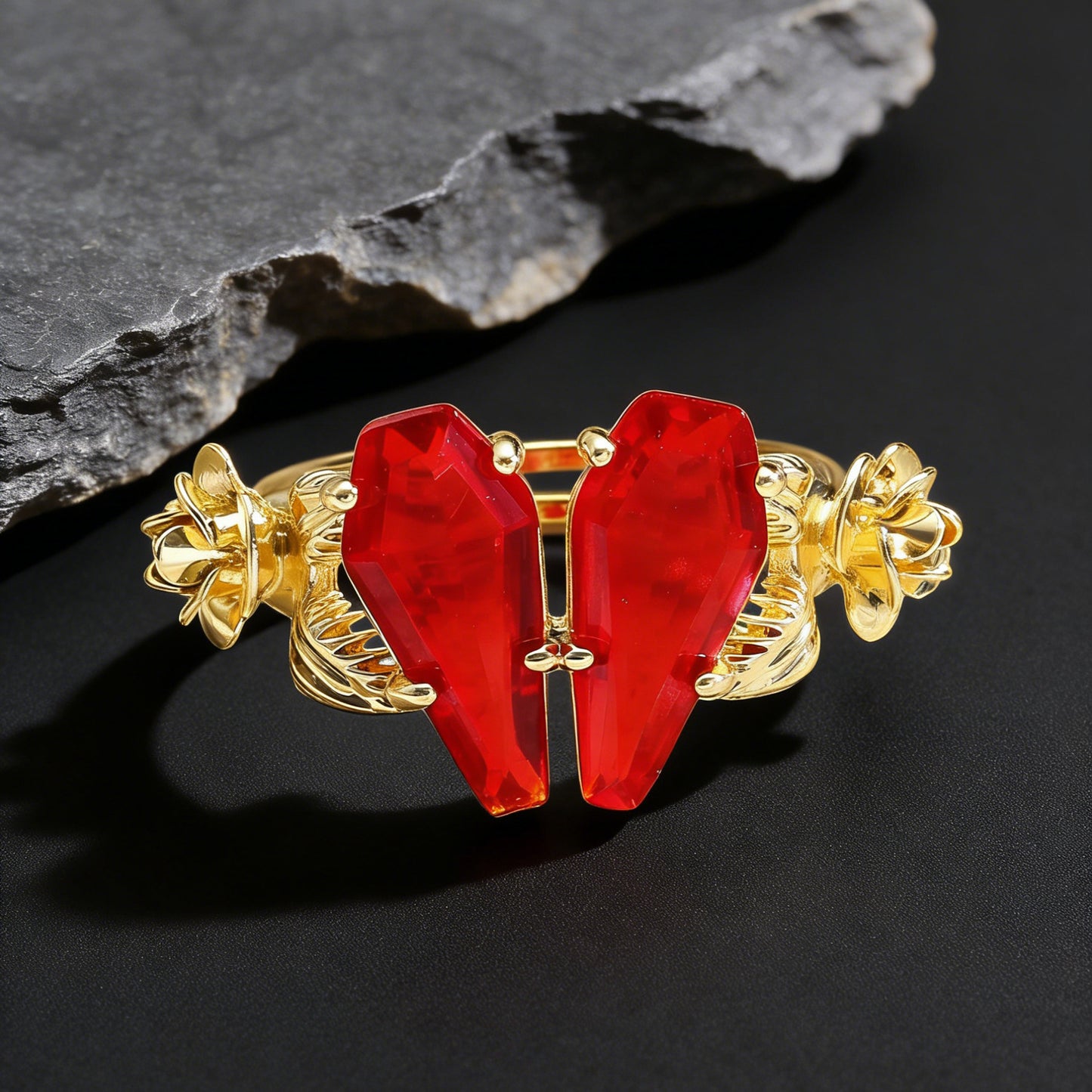 Sacred Twin Coffin Ring