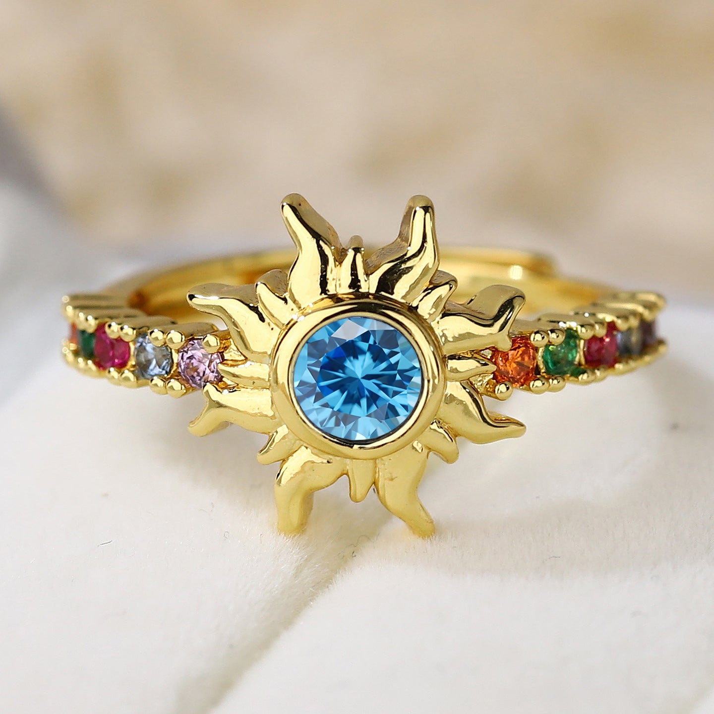 Solar Radiance Crystal Ring