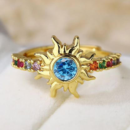 Solar Radiance Crystal Ring
