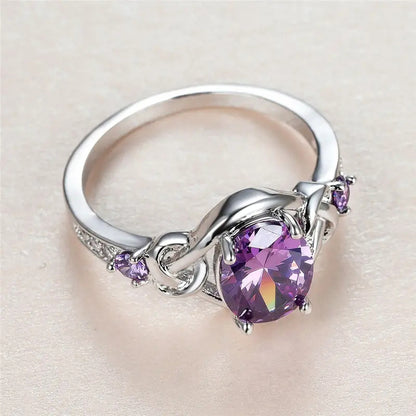 Sacred Amethyst Knot Ring