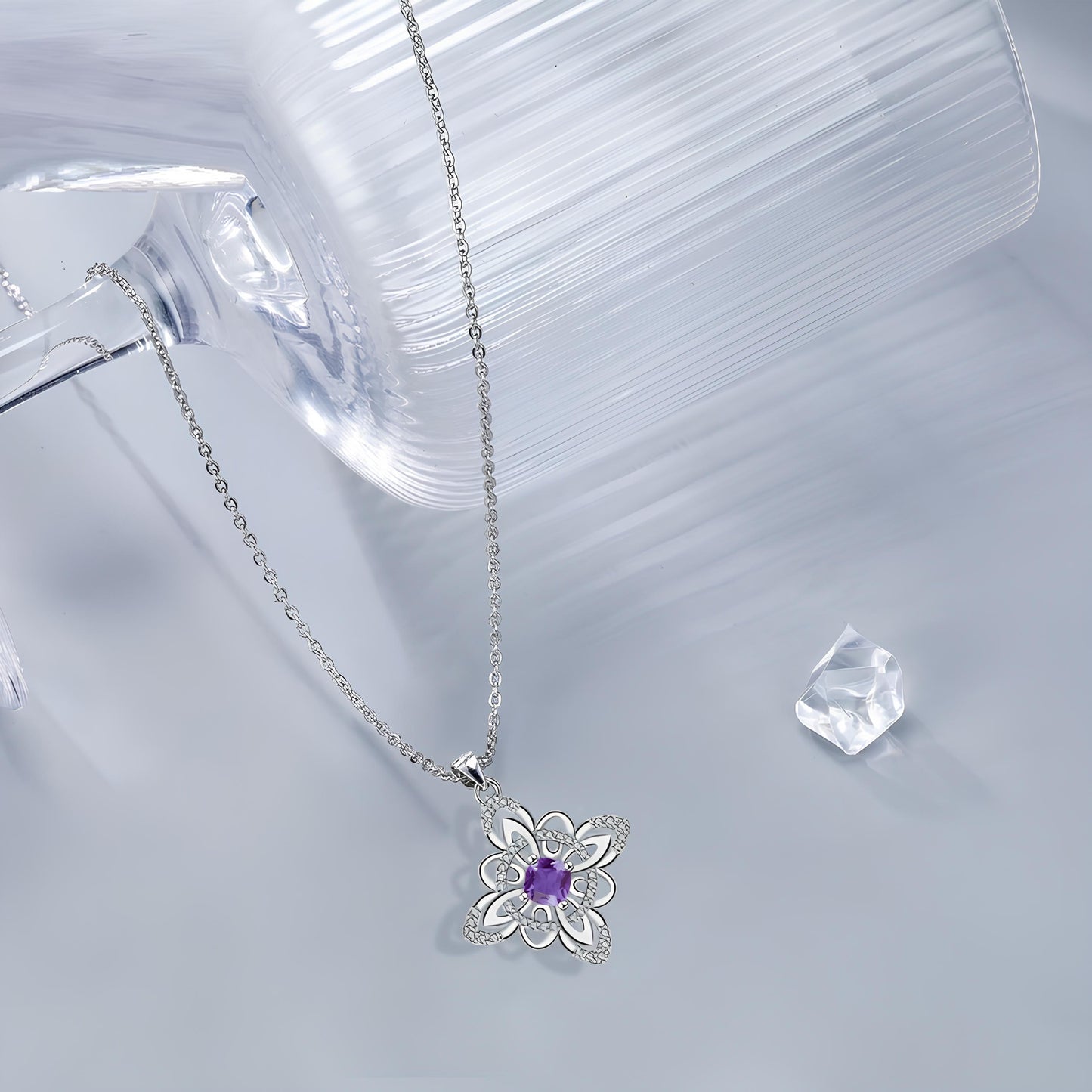 Amethyst Blossom Goddess Necklace