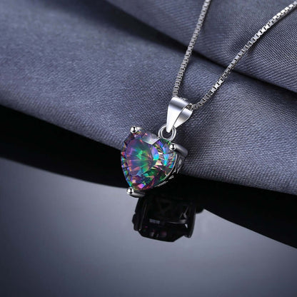 Heart of Healing Light Rainbow Topaz Necklace