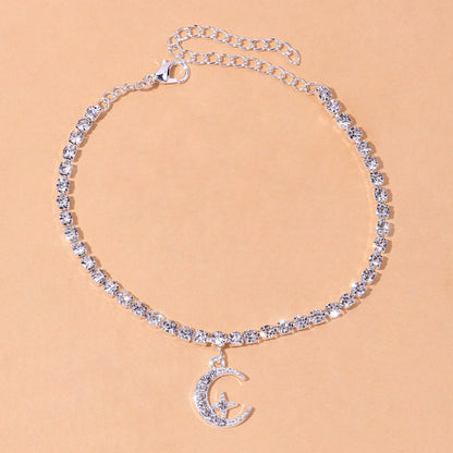 Crescent Moon Radiance Anklet