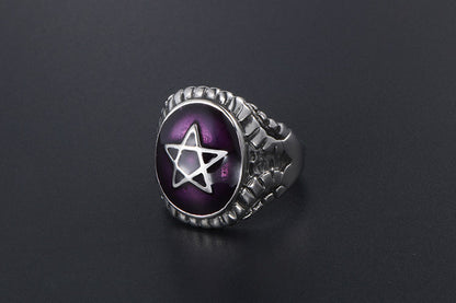 Witch's Elemental Pentacle Ring