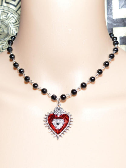 Mystic Heartstone Necklace