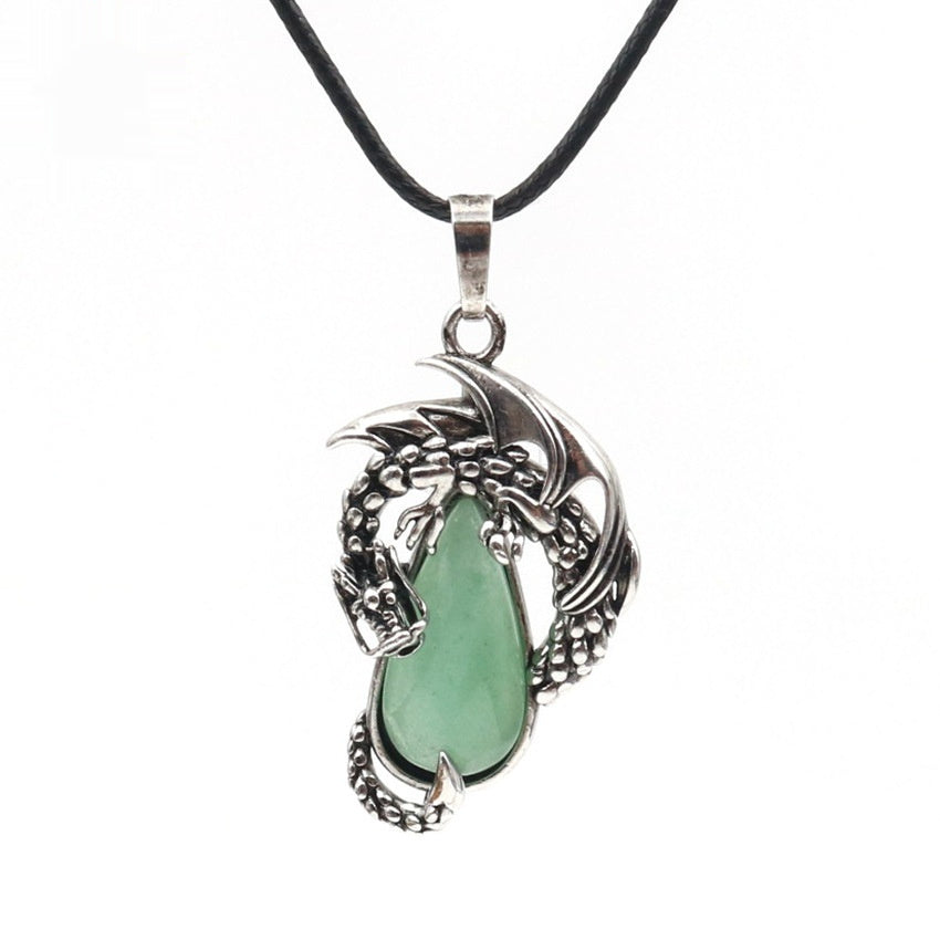 Wyrm Claw Drop Crystal Necklace