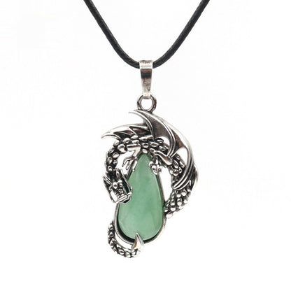 Wyrm Claw Drop Crystal Necklace