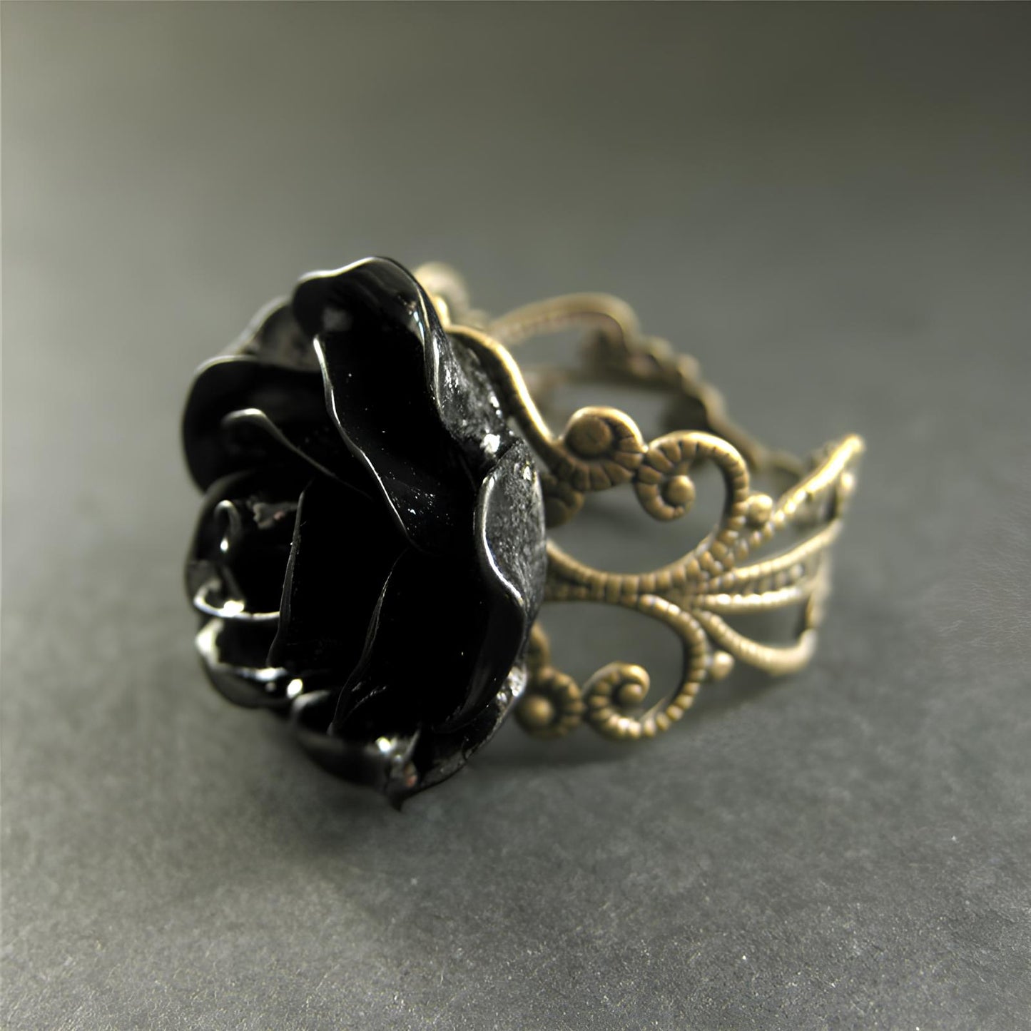 Midnight Rose Ritual Ring