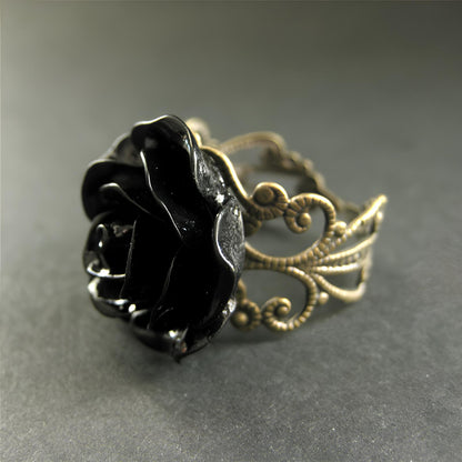Midnight Rose Ritual Ring