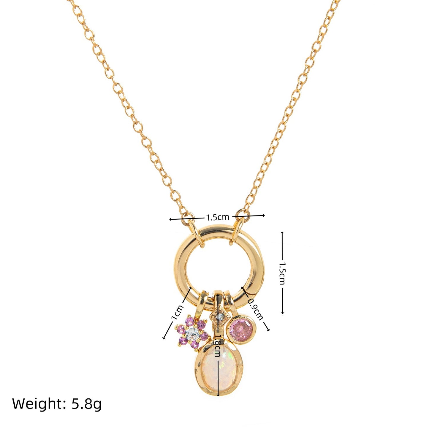 Birthstone Protection Charm Necklace