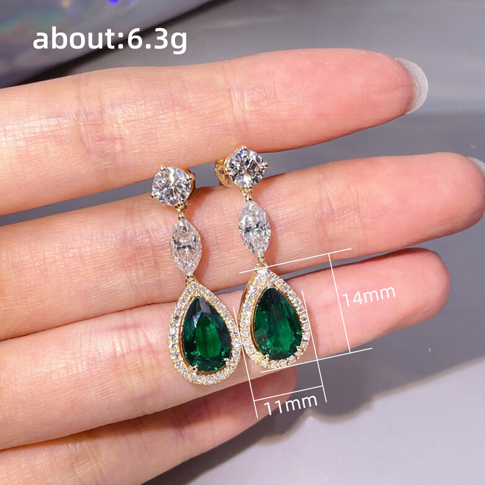 Enchanted Gemlight Emerald Earrings