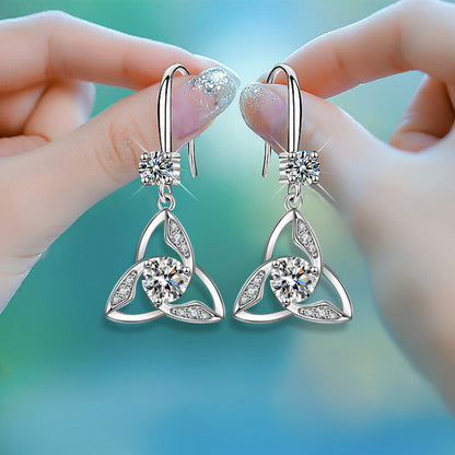 Mystical Sky Trinity Knot Earrings