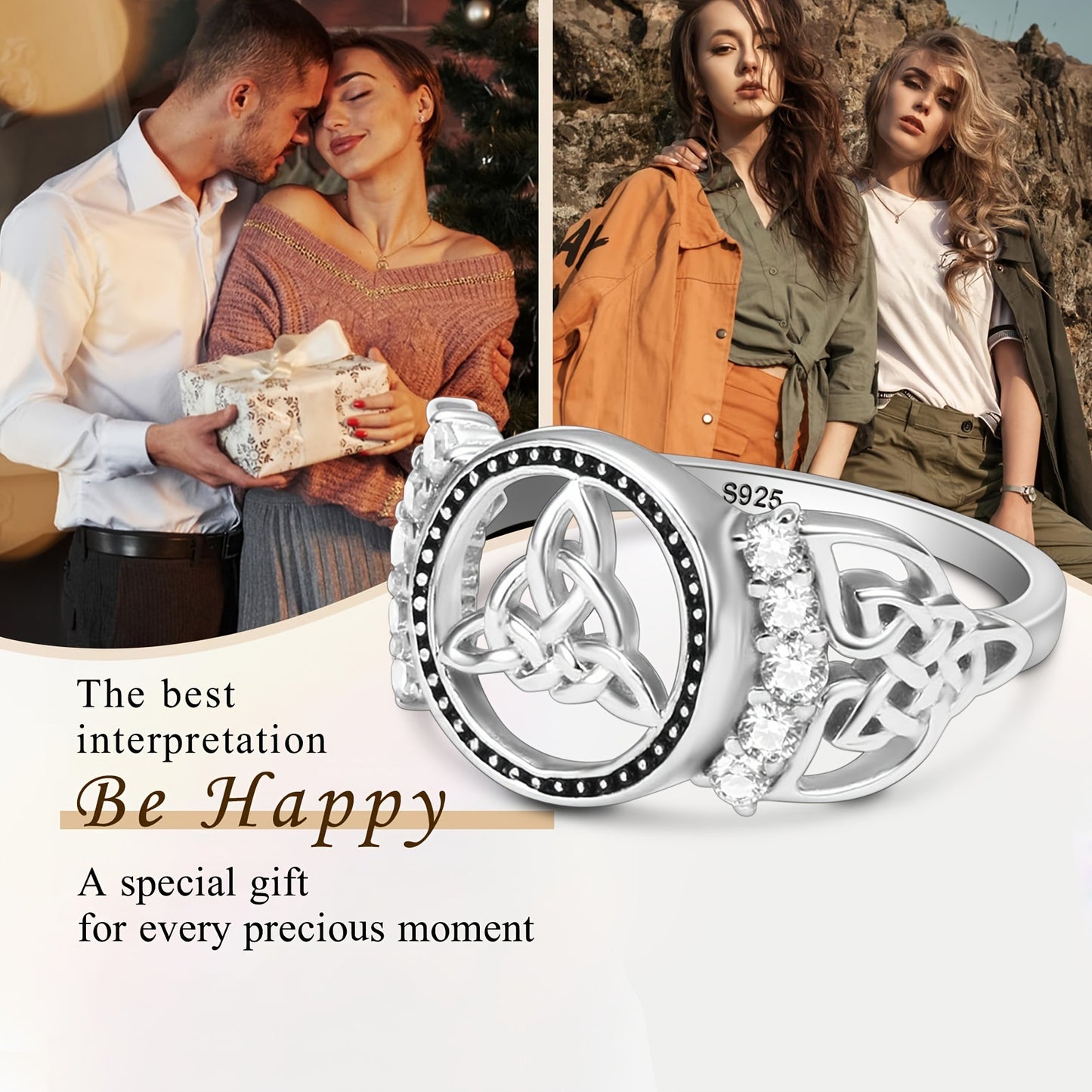 Sacred Triquetra Celtic Ring