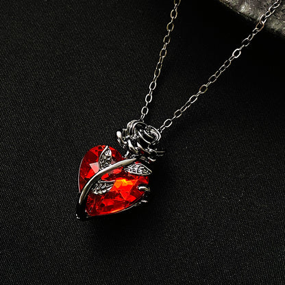 Rosebound Heart of Ember Necklace