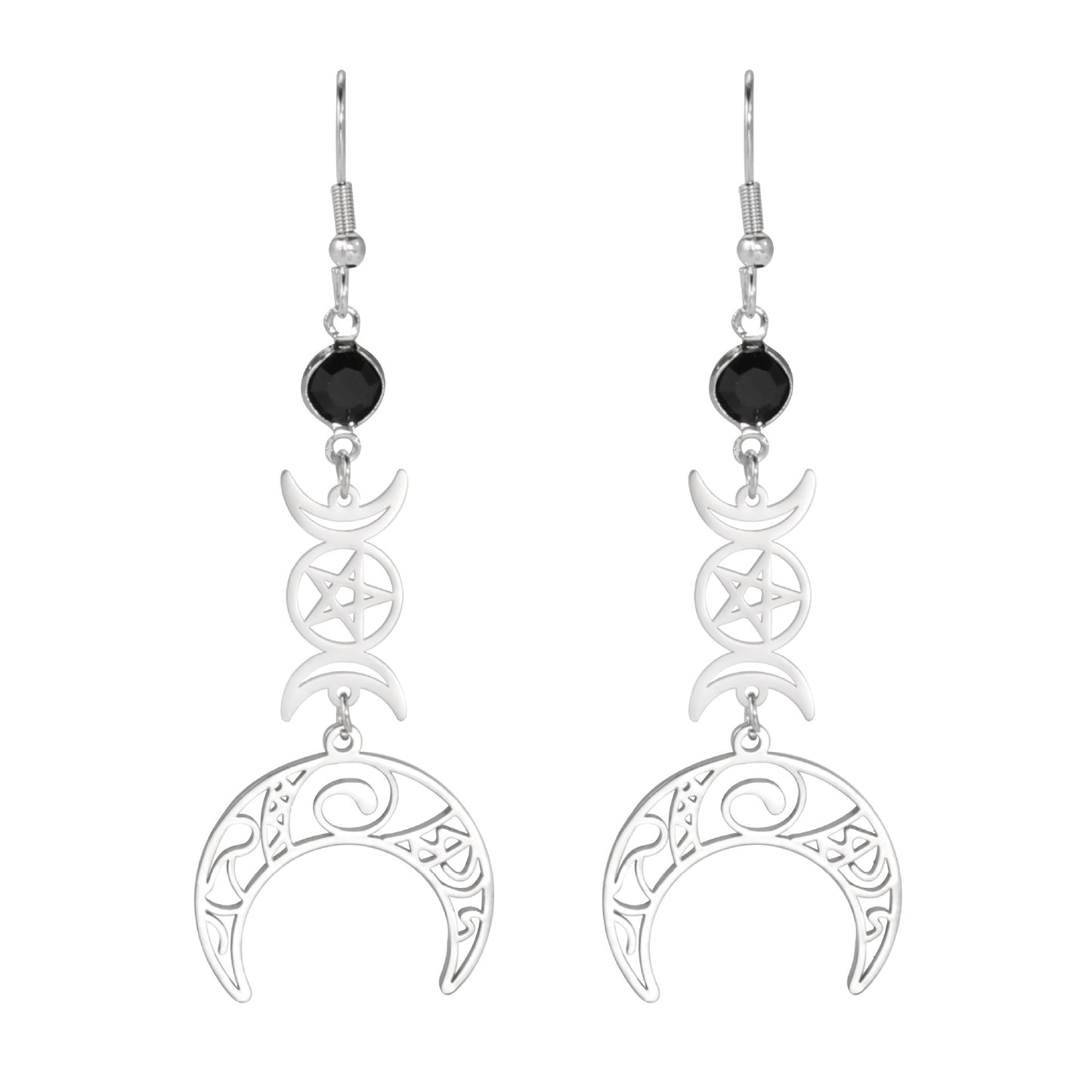 Wiccan Strength Protection Earrings