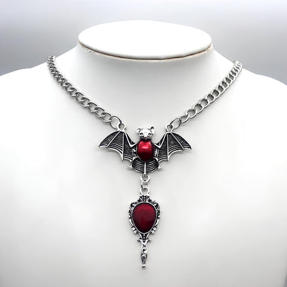Bat of the Blood Moon Necklace