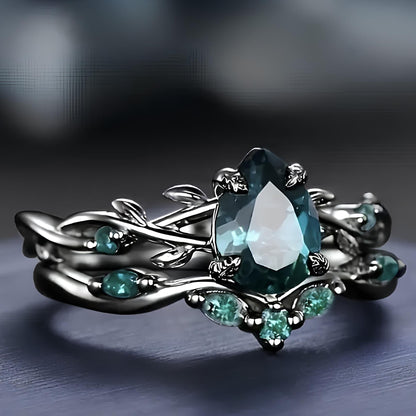 Verdant Grove Crystal Ring