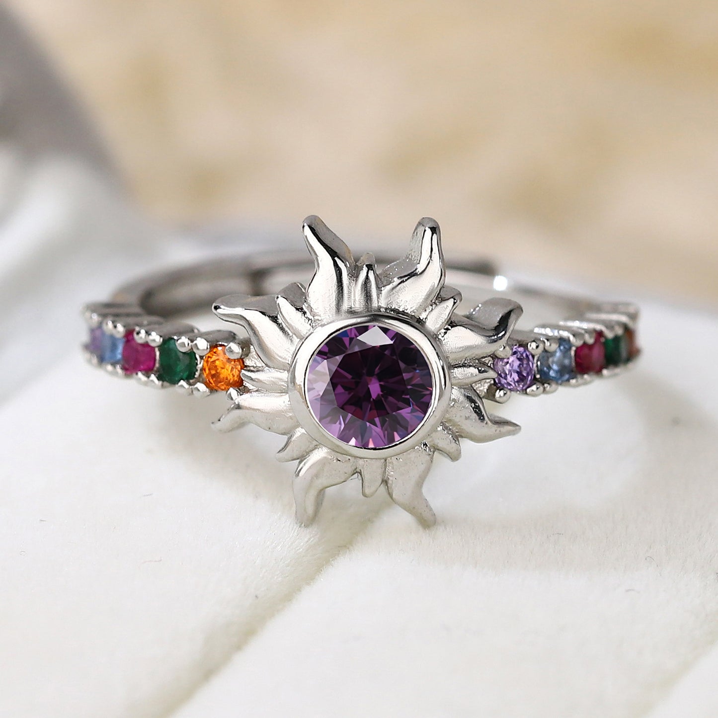 Solar Radiance Crystal Ring