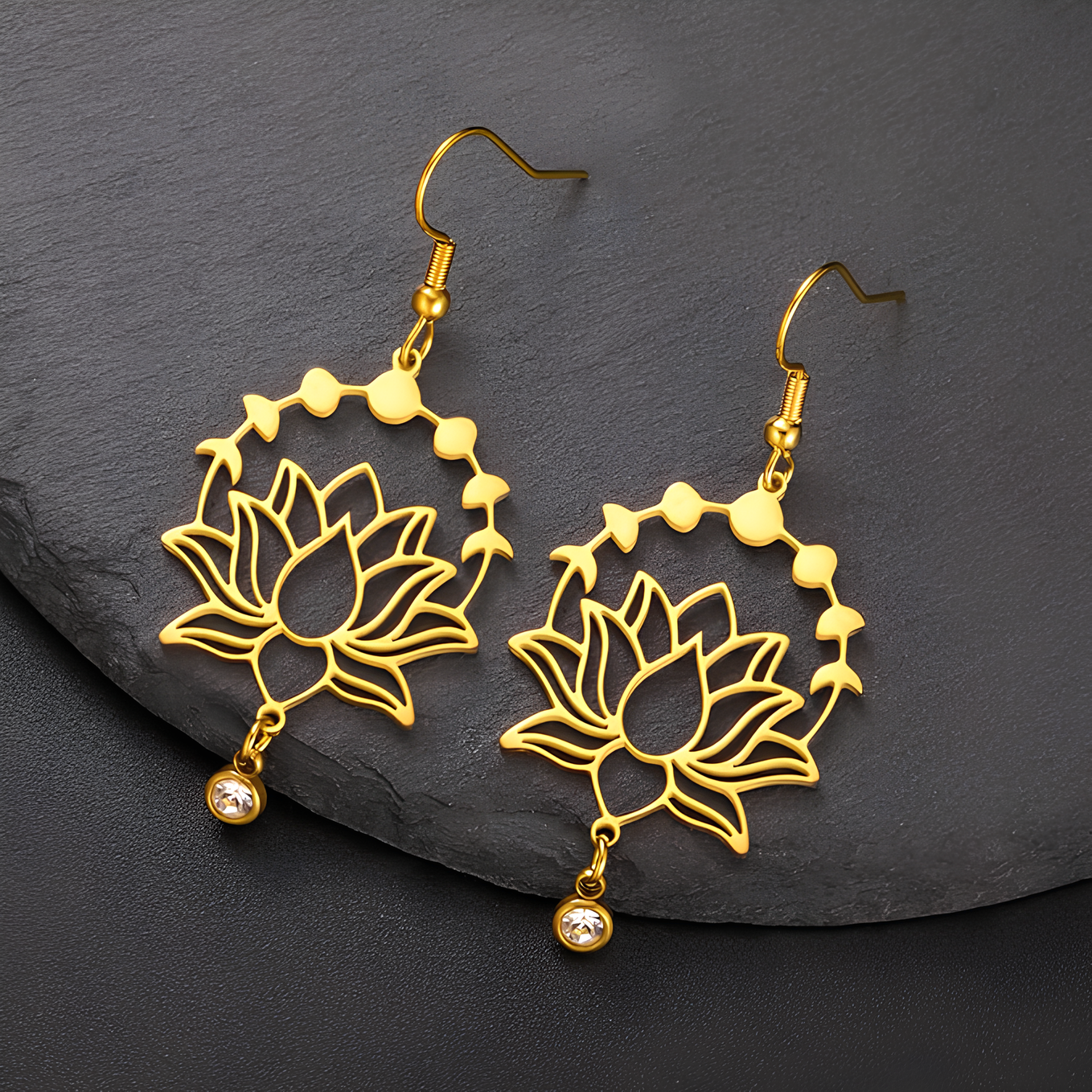 Lotus Radiance Bloom Earrings