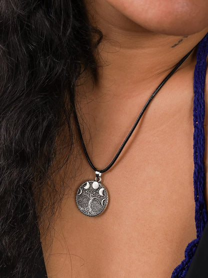 Moon Phase Tree of Life Necklaces