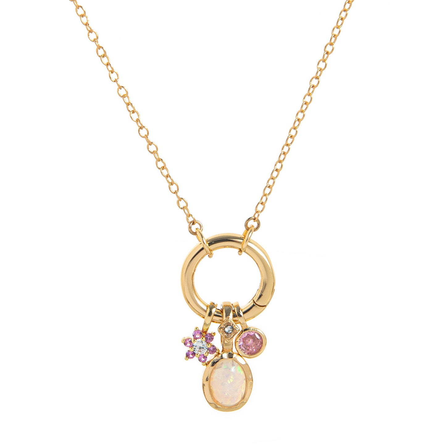 Birthstone Protection Charm Necklace